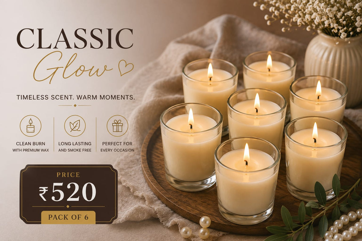 Classic glass candles
