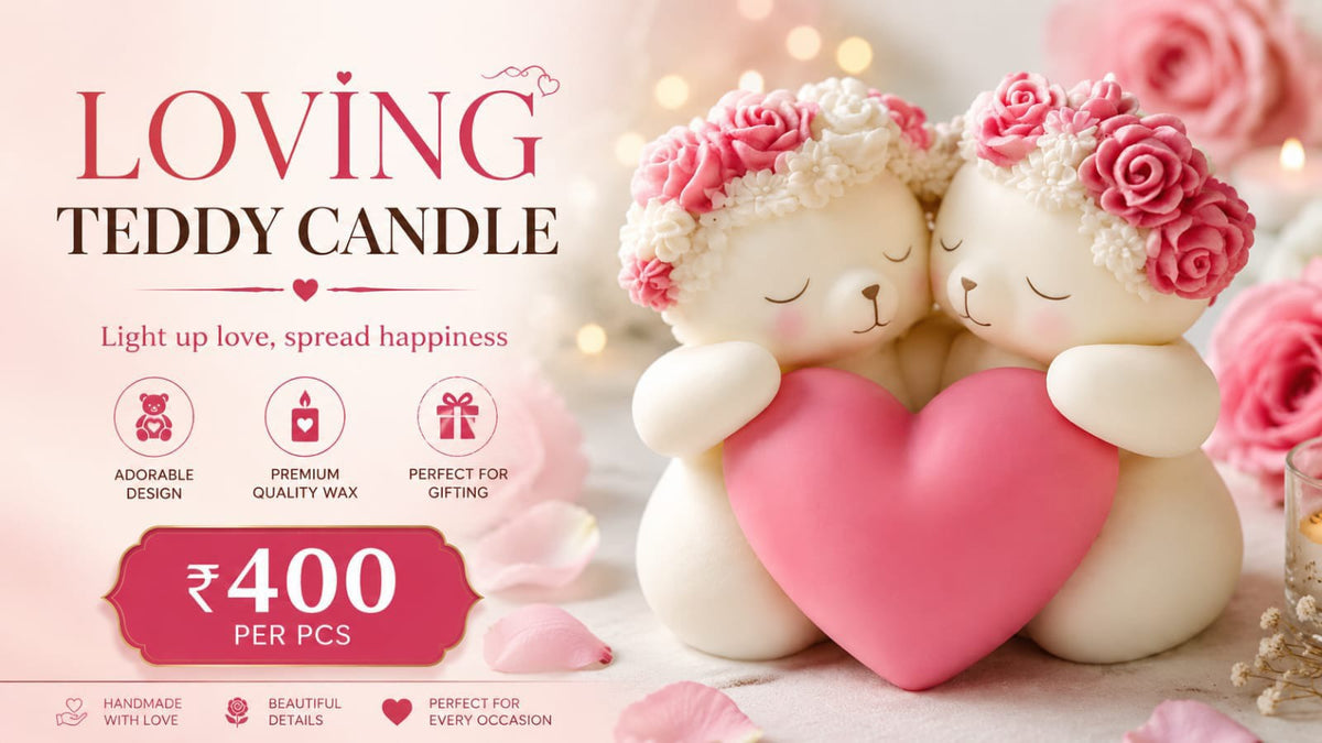 Loving Teddy Candle
